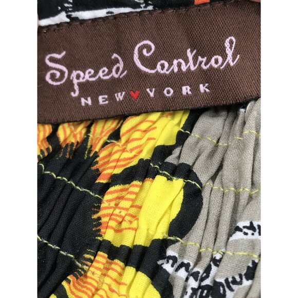 Speed Control New York Dress Womens Size Small Smocked Floral Fit Flare - Picture 10 of 10